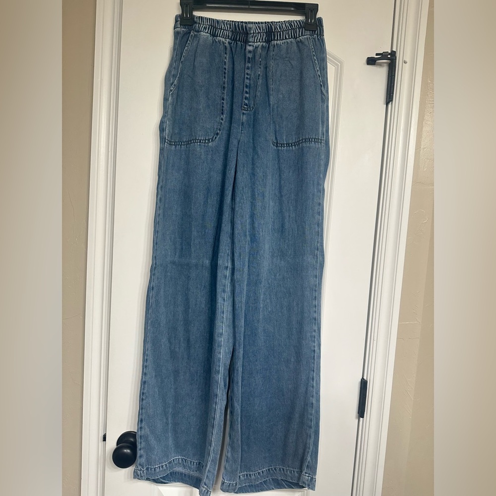 Women’s Pull-On Chambray Trousers / Small